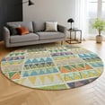 thumbnail image 6 of Addison Rugs Mayfield Premium Machine Washable Transitional Geometric Beige Round Rug, 8' x 8', 6 of 6