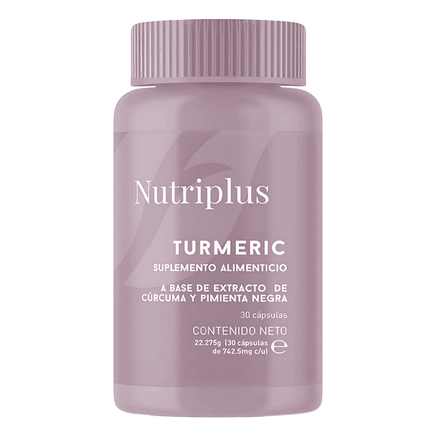 Nutriplus Suplemento en Cápsulas Turmeric Refuerza tu Salud Farmasi 30pz