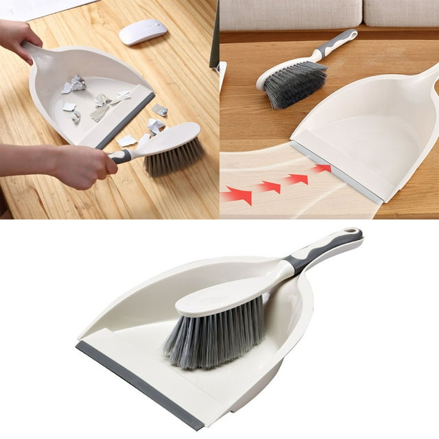 Kitchen Cleaning Supplies Household Tabletop Dustpan Set - Small Tabletop Cleaning Dustpan Set Multifunctional Soft Hair Cleaning Tool for Kitchen and Home