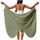 thumbnail image 2 of Playa de las Mujeres Cubre-Ups Sarong con Cintura Ajustable Y Diseño Drapeado Transparente, Gasa Ligera para Vacaciones en el Resort, 2 of 9