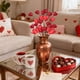 thumbnail image 4 of Ramo de ramitas artificiales para San Valentín | Ramo de bayas de plástico rojo y rosa con forma de corazón de 35 cm | Jarrón de escritorio reutilizable y duradero | Adorno para bodas, fiestas,, 4 of 6