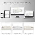 thumbnail image 6 of EUROCO 82" Larger Modern Loveseat Couch Sofa, Fabric Upholstered 2-Seat Sofa, Love Seat Furniture with 2 Pillows, Wood Frame for Small Space, Living Room, Bedroom, Apartment, 6 of 10