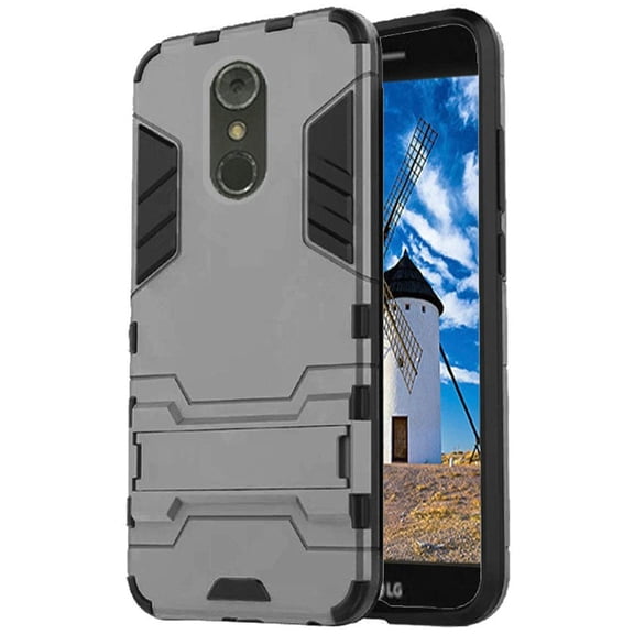 GSA Dynamo Shockproof Kickstand For LG Stylo 4 & Stylo 4 plus Case Grey