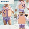 thumbnail image 4 of Paddle Pals Baby Swim Vest & Reusable Swim Diaper Set for Toddler 24 Months- Purple, 4 of 6