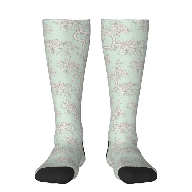 Fotbe Retro Snake Calcetas Divertidas Estampadas para Hombre y Mujer, Calcetas de Algodón hasta la Rodilla para Caminar, Correr, Enfermería y Embarazo