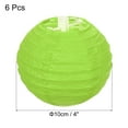 thumbnail image 2 of Uxcell 4 Inch Folding Hanging Wedding Home Party Paper Lanterns Green 6 Pack, 2 of 7