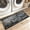 Black, variant on Aonewoe Farmhouse Laundry Room Rug Runner 20" x 48" Non Slip Waterproof Laundry Mat Durable Kitchen Mats for Floor, Entryway, Washroom, Bathroom,Washer, Dryer