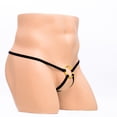 thumbnail image 4 of Hollow-out Strappy Ropa interior G- para hombres Negro Colco ropa interior masculina, 4 of 8