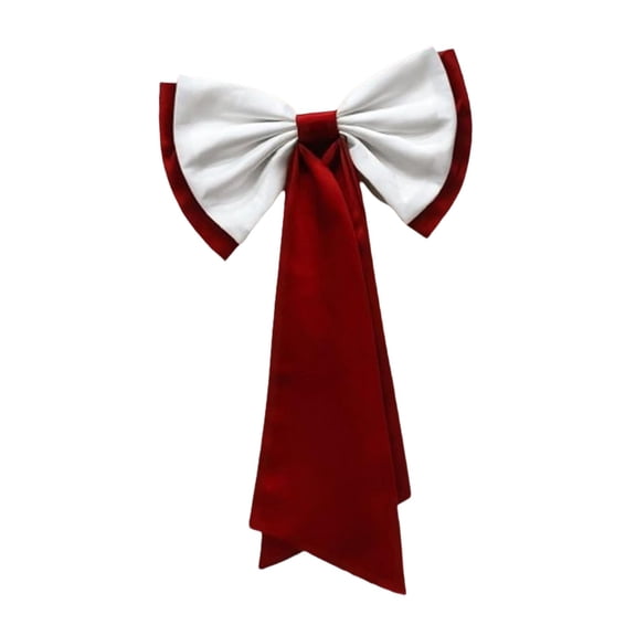 yotijay Detachable Satin Bow Elegant Fashion Detachable Bow for Outfit Parties Dress Red White