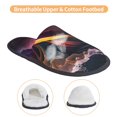 thumbnail image 3 of Balery Colorful Abstract Wave Motion Pantuflas de Casa de Felpa Silenciosas con Diseño Estampado, Zapatillas Cómodas Antideslizantes de Algodón para Interior-Large, 3 of 8