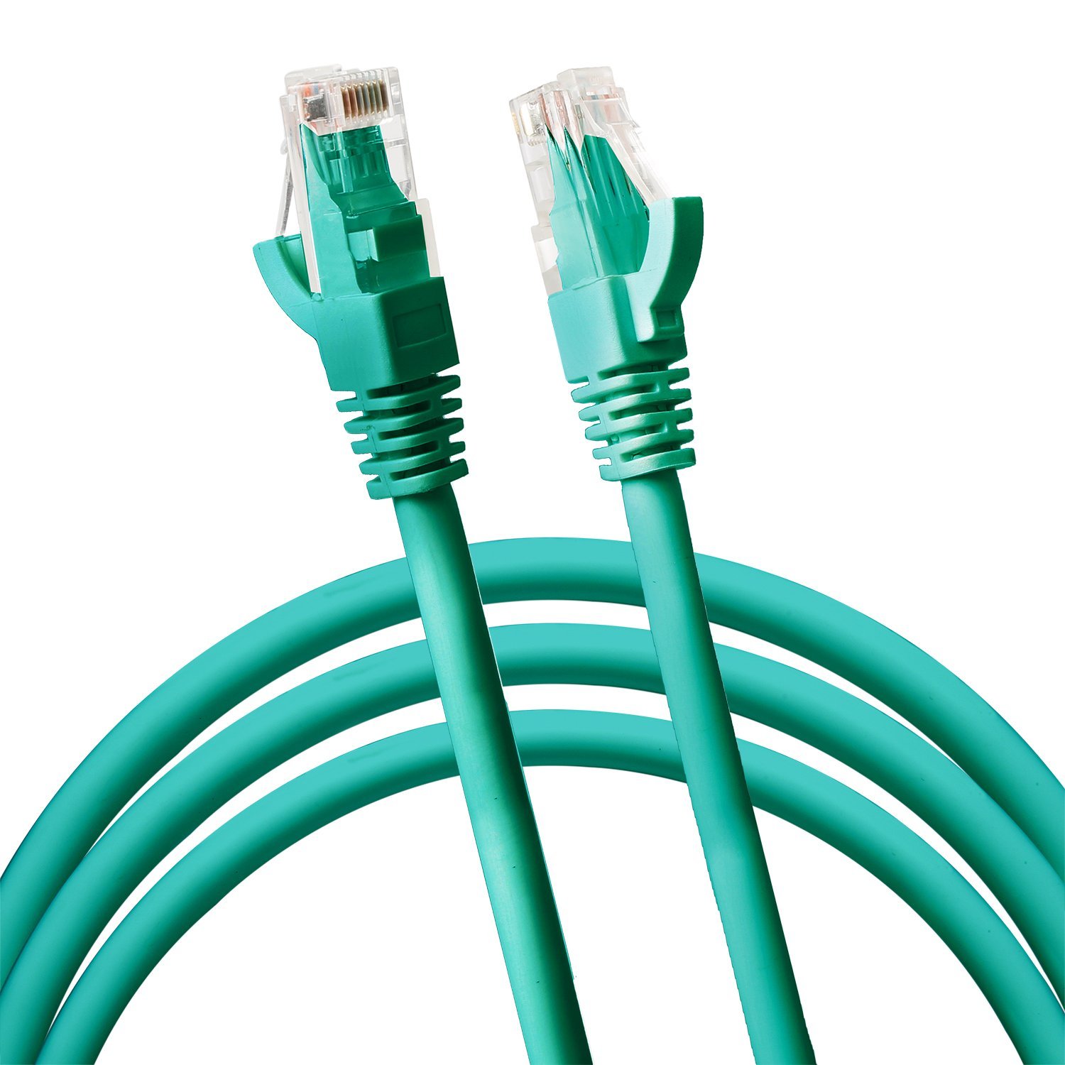 Cat6 RJ45 Fast Network Cable 5 Feet Green connects