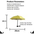 thumbnail image 6 of Hot Shoe Camera Umbrella Waterproof Shade Camera Umbrella for Camera Accessories, 6 of 6