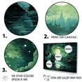 thumbnail image 3 of Designart "Whimsical Pirate Ship Tales In The Moonlight I" Pirate Floater Framed Wall Art Living Room, 3 of 5