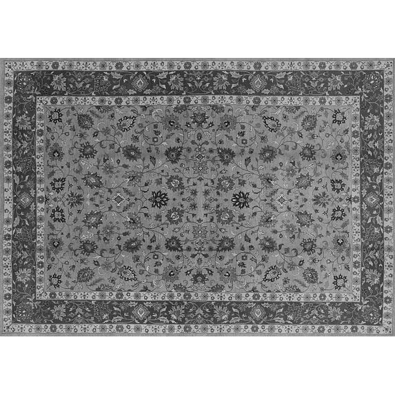Ahgly Company Indoor Rectangle Oriental Gray Traditional Area Rugs, 2' x 4'