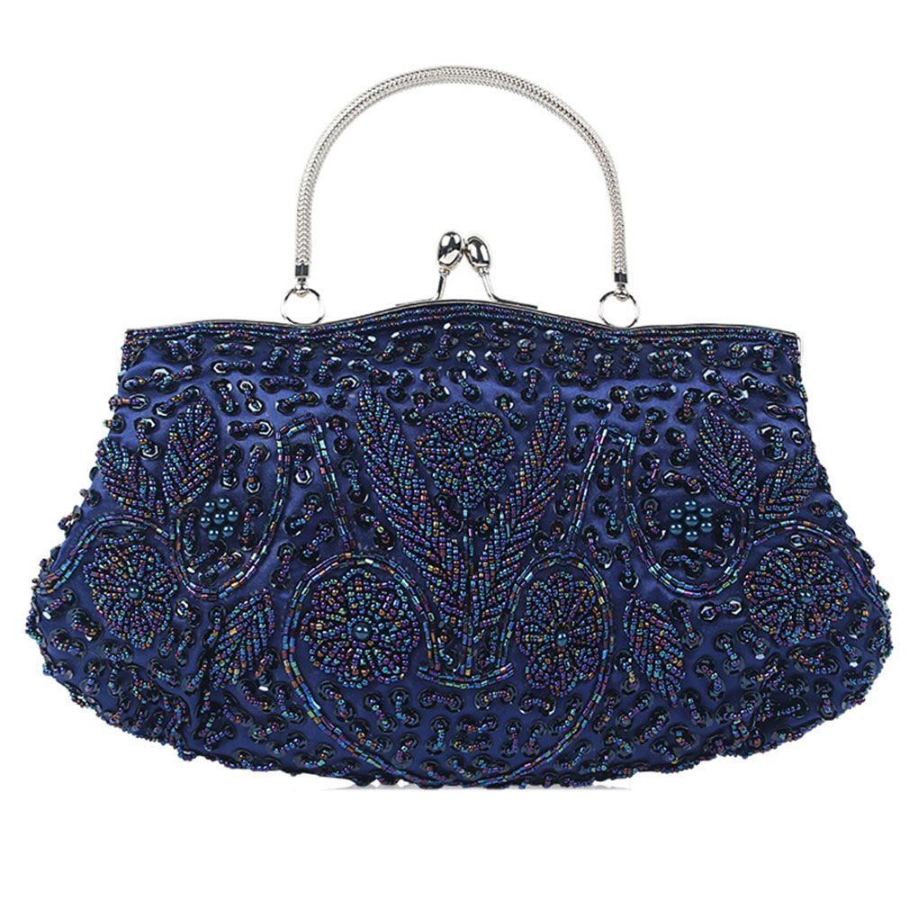 fashionhome Evening Dress Banquet Handbags Retro Women Flower