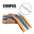 thumbnail image 2 of LOVIVER 1280pcs / Lot 64 Values ​​1 / 4W 1% Metal Film Resistor Assortment Set, 2 of 8