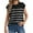 Black, variant on Women's T Shirts Ladies Knitted Vest Pullover Sleeveless Round Neck Casual Solid T Shirt Womens Tshirts White M