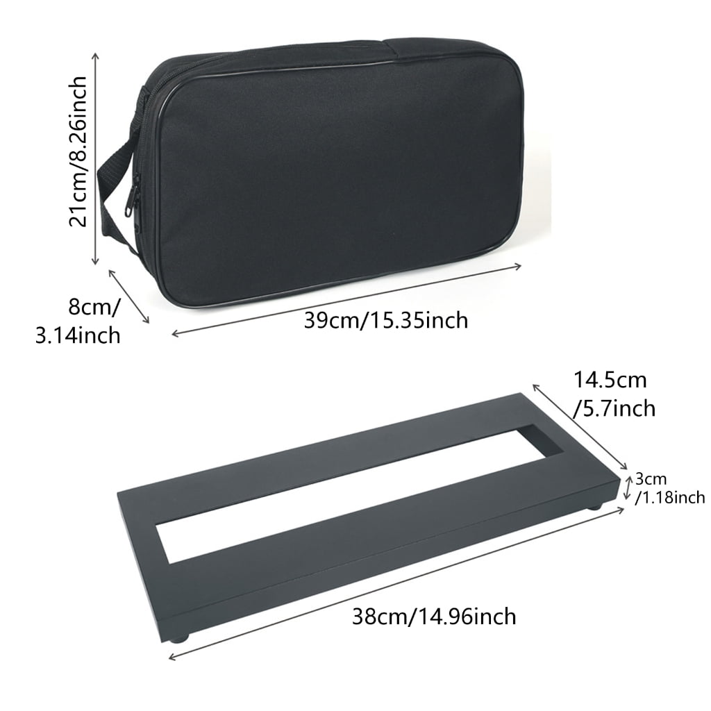 Guitar Pedal Board Aluminum Alloy Pedalboard with Carrying Bag Guitar Accessory