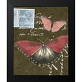 thumbnail image 2 of Vision Studio 12x14 Black Modern Framed Museum Art Print Titled - Le Papillon Script II, 2 of 5