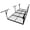 Black, variant on Heavy Duty Overhead Garage Storage Rack 3x8FT, 600 lb Capacity Adjustable Ceiling Drop-Down 22-40, White Steel for Garage Organization