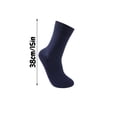 thumbnail image 5 of Men's Crew Socks for Fall and Winter, Moisture-Wicking and Odor-Resistant Athletic Business Socks, Solid Color Cotton Dress Socks, Dark Gray, One Size, 5 of 7