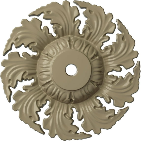Ekena Millwork 14 5/8"OD x 2 1/4"P Needham Ceiling Medallion (Fits Canopies up to 4 1/4"), Hand-Painted Gobi Desert