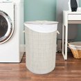 thumbnail image 4 of Home Basics JTBH45165-1 Round Bamboo Hamper, Grey, 4 of 7