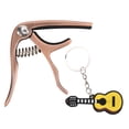 thumbnail image 1 of CP‑08 Cejilla para ukelele de guitarra ligera de aleación de zinc y silicona Accesorios para instrumentos musicalesOro rosa, 1 of 14