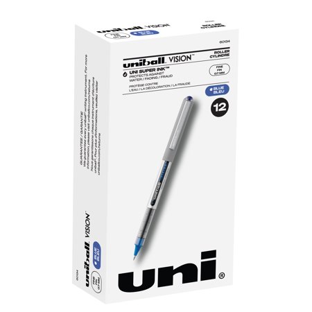 UPC: 0030246601341 | Uniball Vision Rollerball Pens  Fine Point (0.7mm)  Blue Ink  12 Count