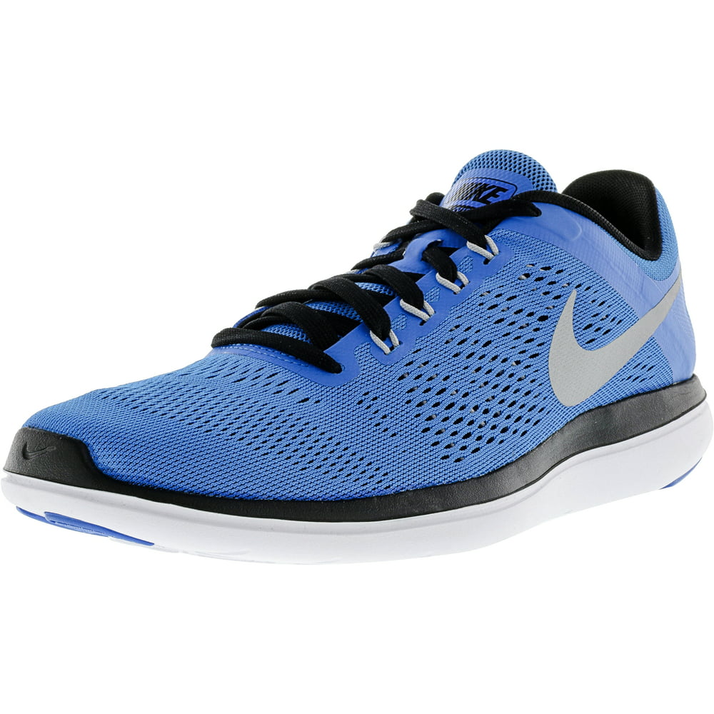 Nike - Nike Men's Flex 2016 Rn Photo Blue / Metallic Silver Ankle-High ...