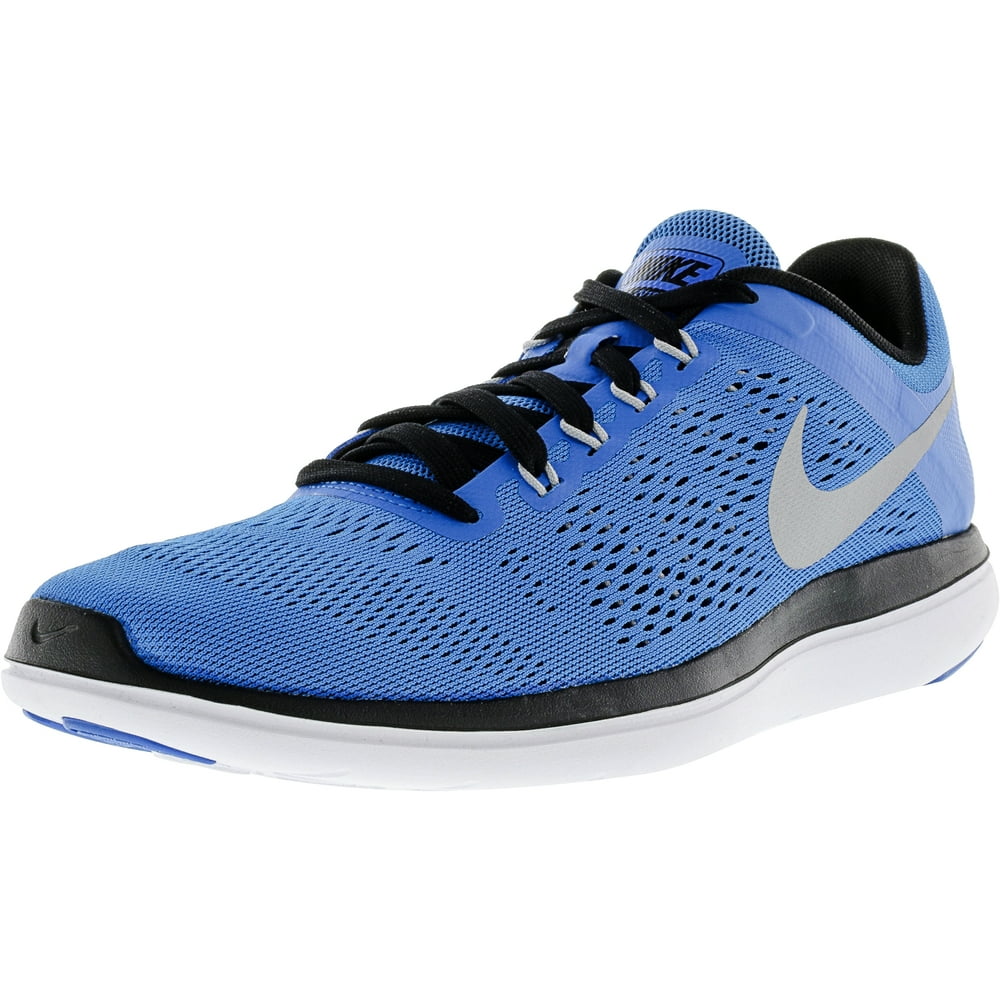 Nike - Nike Men's Flex 2016 Rn Photo Blue / Metallic Silver Ankle-High ...