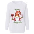 thumbnail image 4 of EGNMCR Noël Sweatshirt Mode Women Imprimé Manches Longues Confortable Respirant Col Rond Sweatshirt, 4 of 5
