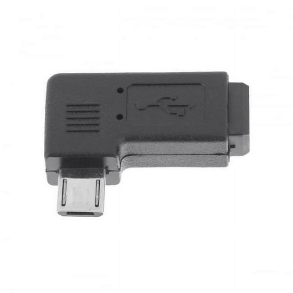 Xiwai Adapter 90 Degree Left Angled Mini USB Female to Micro USB Male Data Sync Power Adapter