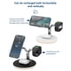 thumbnail image 5 of Cargador inteligente Auricular de cargas Dock de carga Carga rápida 3 en 1 Travel Office Homen Office Hotel Desktop Stand Pad con cable negro tholdsy EL006101-01B, 5 of 7