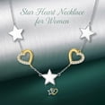 thumbnail image 2 of SISGEM 925 Sterling Silver Moon/Star/Sun/Lightning Necklace Pendant Birthday Gift Cubic Zirconia Jewelry Anniversary Valentine's Day for Women, with 18"+2" Chain, 2 of 6