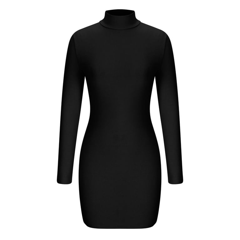 black high neck ribbed bodycon dress Metallic Knit Bodycon Midi Dress | Sculpting Shapewear