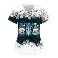 thumbnail image 1 of Uniforme de Enfermería de Navidad para mujer, blusa de trabajo, camiseta de manga corta con cuello en V, ropa de enfermería, Tops de túnica para enfermeras, 1 of 5