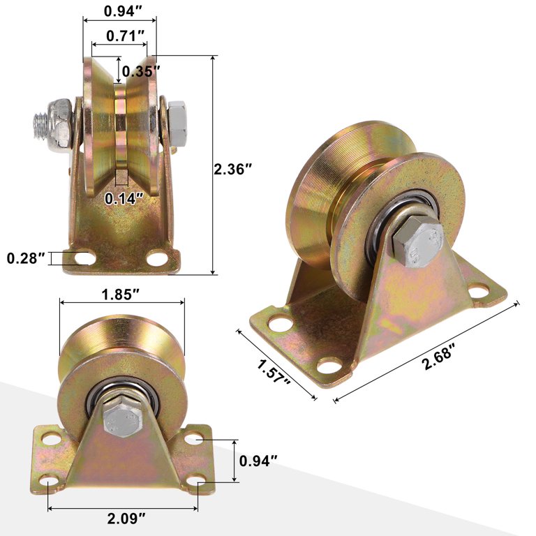 Gate Wheel Set Sliding Gate Wheels For Sale Heavy Duty V-Groove Caster Wheels For ...