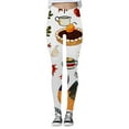 thumbnail image 4 of Thanksgiving Turkey Print Comfortable Breathable Leggings For Women Girls Leggings plus Size Leggings for Women Crazy Yoga Cute Tops for Women Womens Business Tops 80s Outfit Womens Outfits Summer, 4 of 4