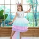 thumbnail image 1 of Summer Rainbow Sequin Backless Tail Unicorn Dress Girl Christmas Halloween Unicorn Birthday Party Multi-layer Ruffles Tutu Dress zhangyuxiang LED, 1 of 2