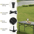 thumbnail image 4 of 47 inch Folding Roll-up Camping Table, Outdoor Lightweight Aluminium Table, Portable RectangleTable with Carry Bag for Picnic, Hiking, BBQ, Beach, Tailgating, 4 of 17