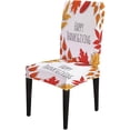 thumbnail image 2 of Dining Table Chair Covers Happy Thanksgiving Day Dining Table Chair Covers Set of 6 Spandex Stretch Dining Chair Cover Removable Washable Chair Protector for Kitchen,Wedding,Hotels, 2 of 6