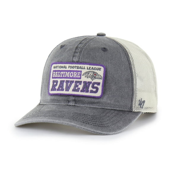 Men's '47  Charcoal Baltimore Ravens Canteen Relaxed Trucker Adjustable Hat