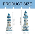 thumbnail image 3 of AQITTI Christmas Supplies Wooden Decoration with Lights Tabletop Centerpiece Decorative tower Light Beach Themed Sculpture Indoor Outdoor Wood Decor for Mantel Table Christmas Decorations, 3 of 6