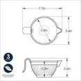 thumbnail image 3 of Nordic Ware Micro Mix & Melt Bowl - White, Microwave Safe, 3 Cup Capacity, 3 of 3