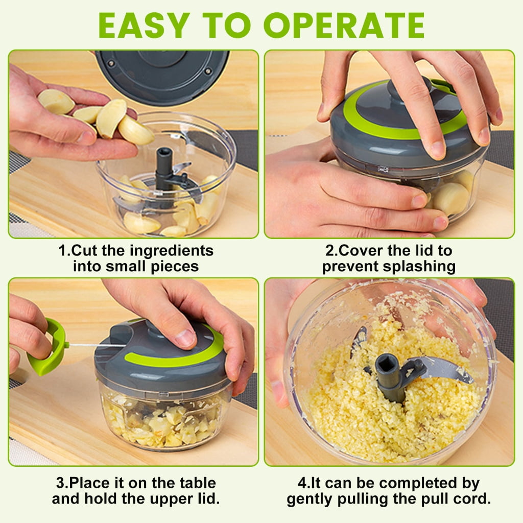 Oasiva Multifunctional Garlic Grinder Manual Operation Metal Kitchen Tool For Cooking