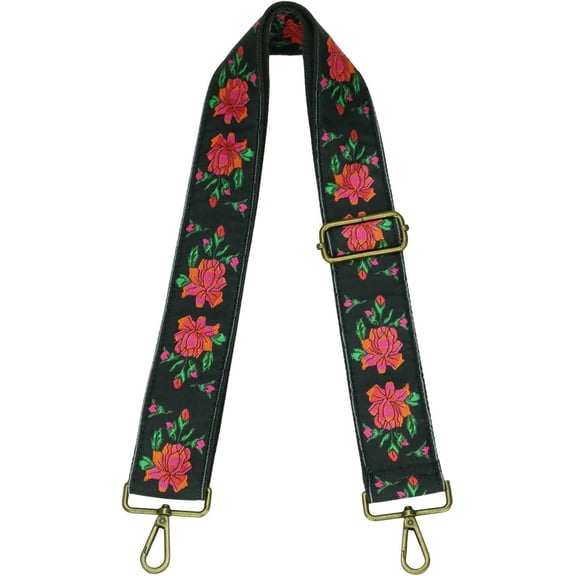 CoCoMangos Purse Strap Crossbody Bag Straps Replcement Jacquard Embroidered 2" Wide Adjustable