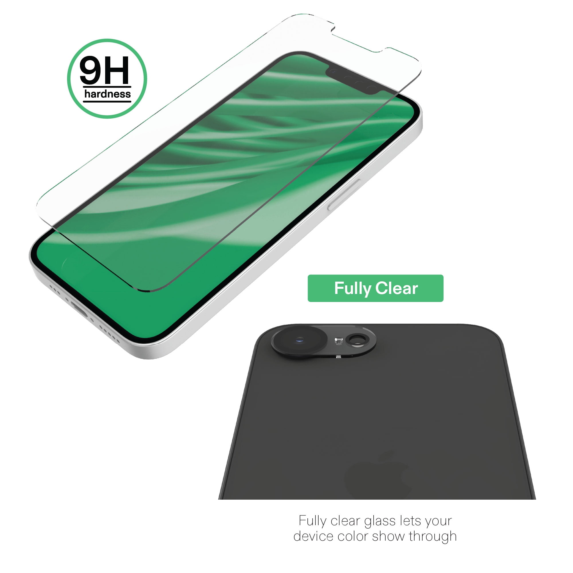 onn iPhone 17e / 16e Glass Screen Protector (3 Pack) and Camera Glass Screen Protector (3 Pack)