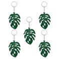 thumbnail image 5 of WHAMVOX 5pcs Tropical Palm Leaf Keychain Enamel Green Leaf Key Ring Hawaiian Hanging Ornament for Summer Luau Party Favors Plant Lovers, 5 of 8
