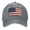 Gray, variant on Washed Cotton Baseball Caps for Men Women, Breathable Retro Adjustable Dad Hats with Crown for Running, Outdoor, Daily Casual Wear, Black-Brick Flag